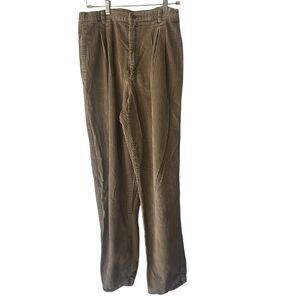 Eddie‎ Bauer Vintage 90s Women's Size 14 Tall Tan Light Brown Corduroy Pants